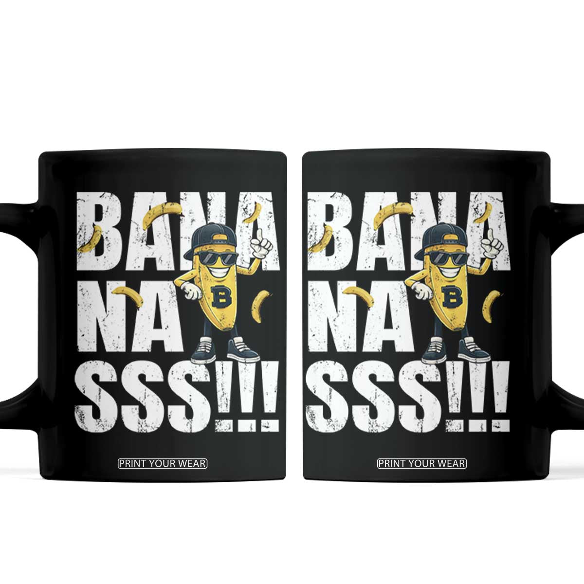 Banana Lovers Coffee Mug Funny Bananas Vintage Style TS10 Black Print Your Wear