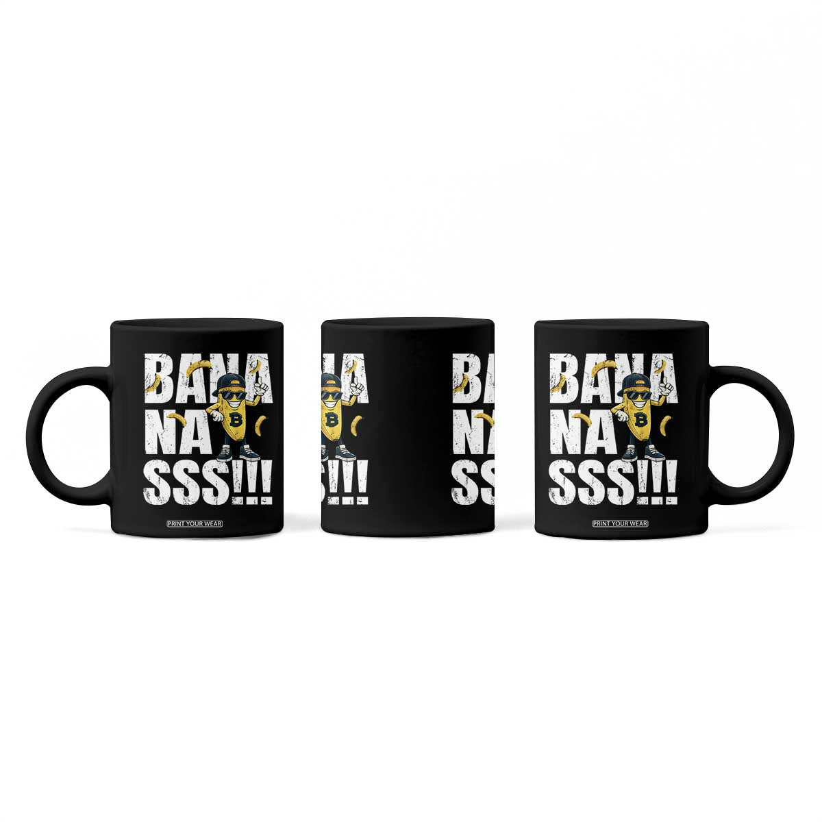 Banana Lovers Coffee Mug Funny Bananas Vintage Style TS10 Print Your Wear