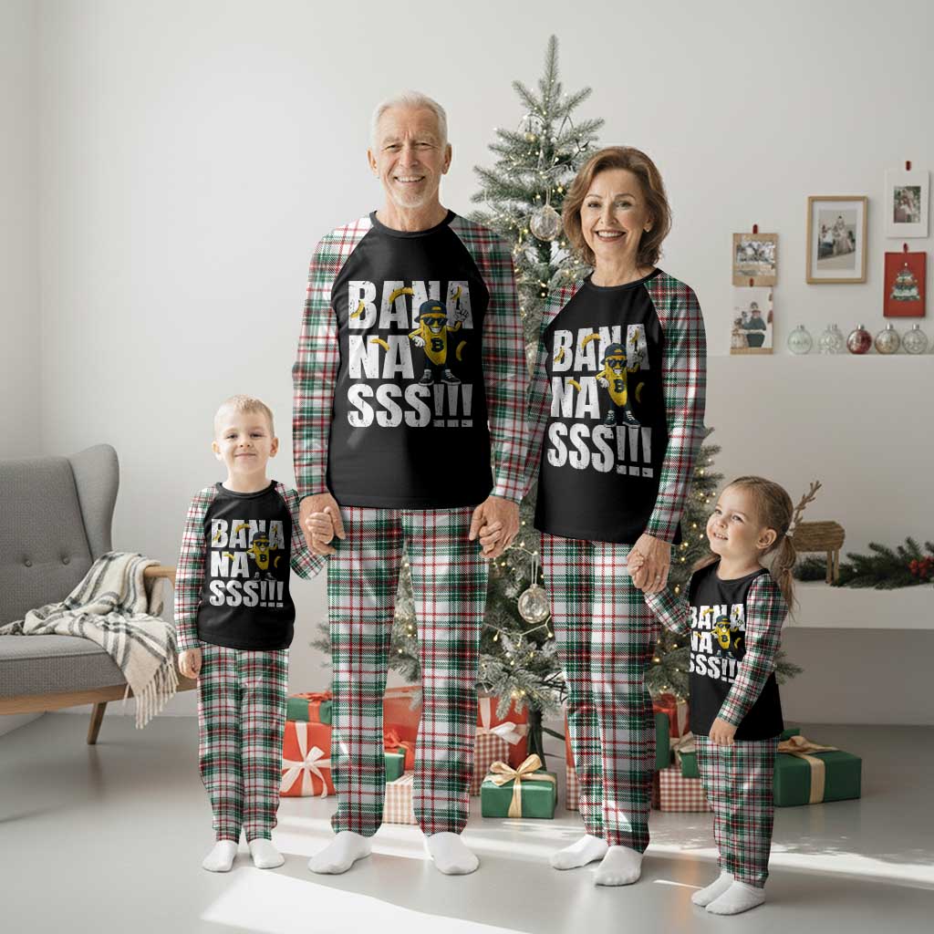 Banana Lovers Plaid Pajama Set Funny Bananas Vintage Style TS10 Christmas Plaid Print Your Wear