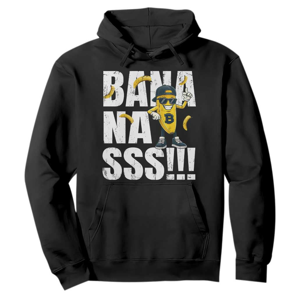 Banana Lovers Hoodie Funny Bananas Vintage Style TS10 Black Print Your Wear