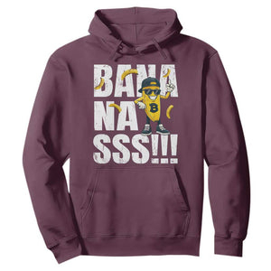 Banana Lovers Hoodie Funny Bananas Vintage Style TS10 Maroon Print Your Wear