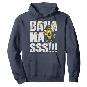 Banana Lovers Hoodie Funny Bananas Vintage Style TS10 Navy Print Your Wear