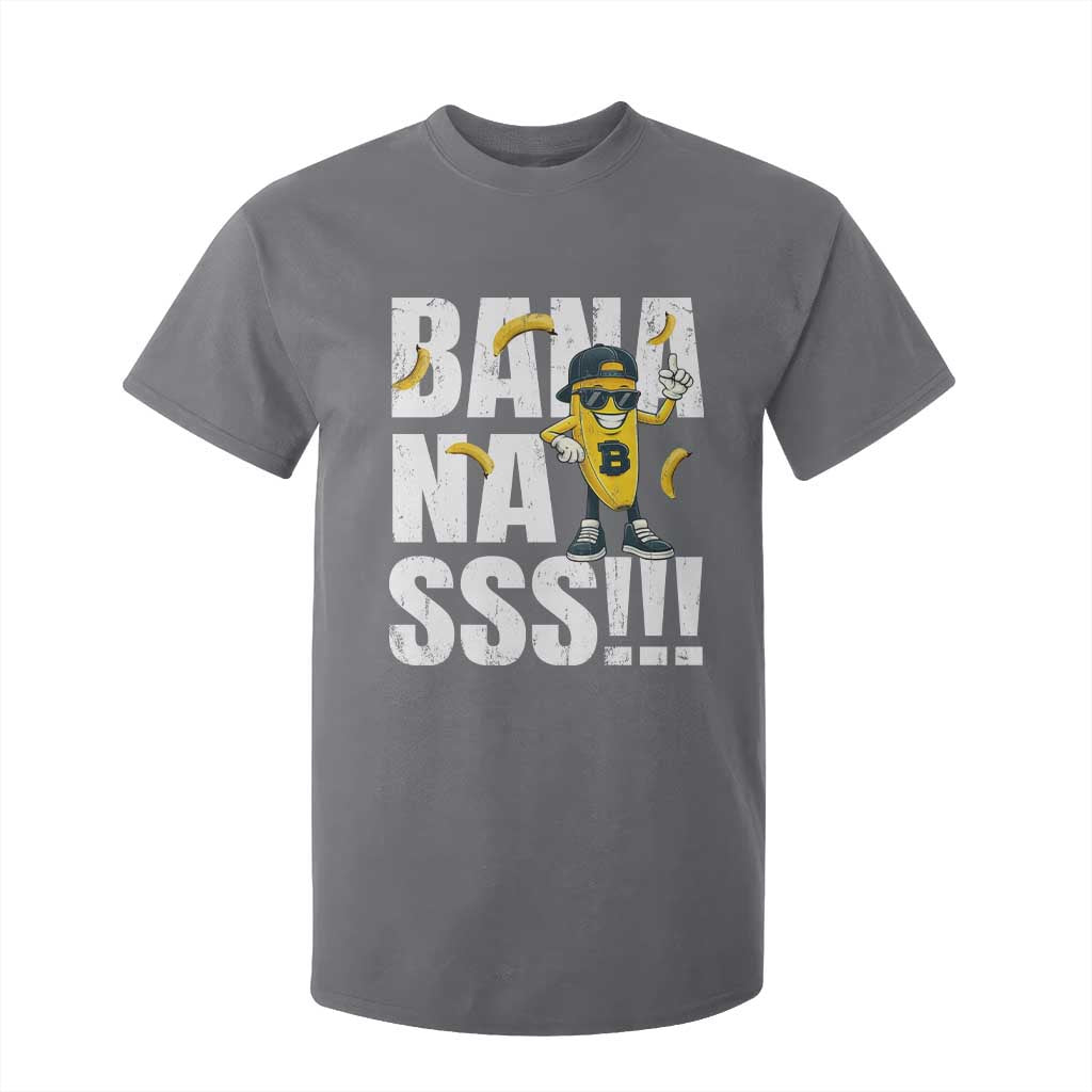 Banana Lovers T Shirt For Kid Funny Bananas Vintage Style TS10 Charcoal Print Your Wear
