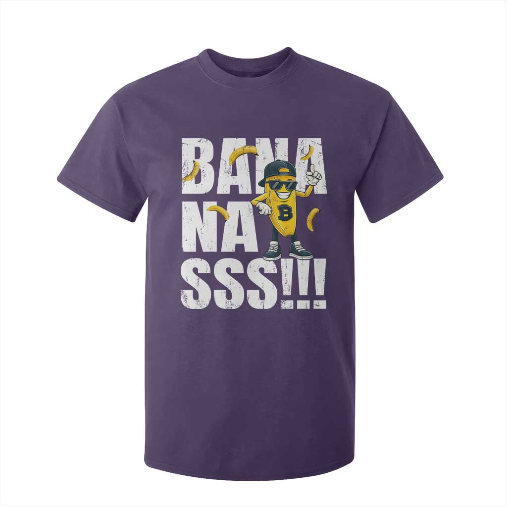 Banana Lovers T Shirt For Kid Funny Bananas Vintage Style TS10 Purple Print Your Wear