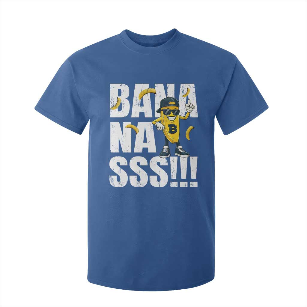 Banana Lovers T Shirt For Kid Funny Bananas Vintage Style TS10 Royal Blue Print Your Wear