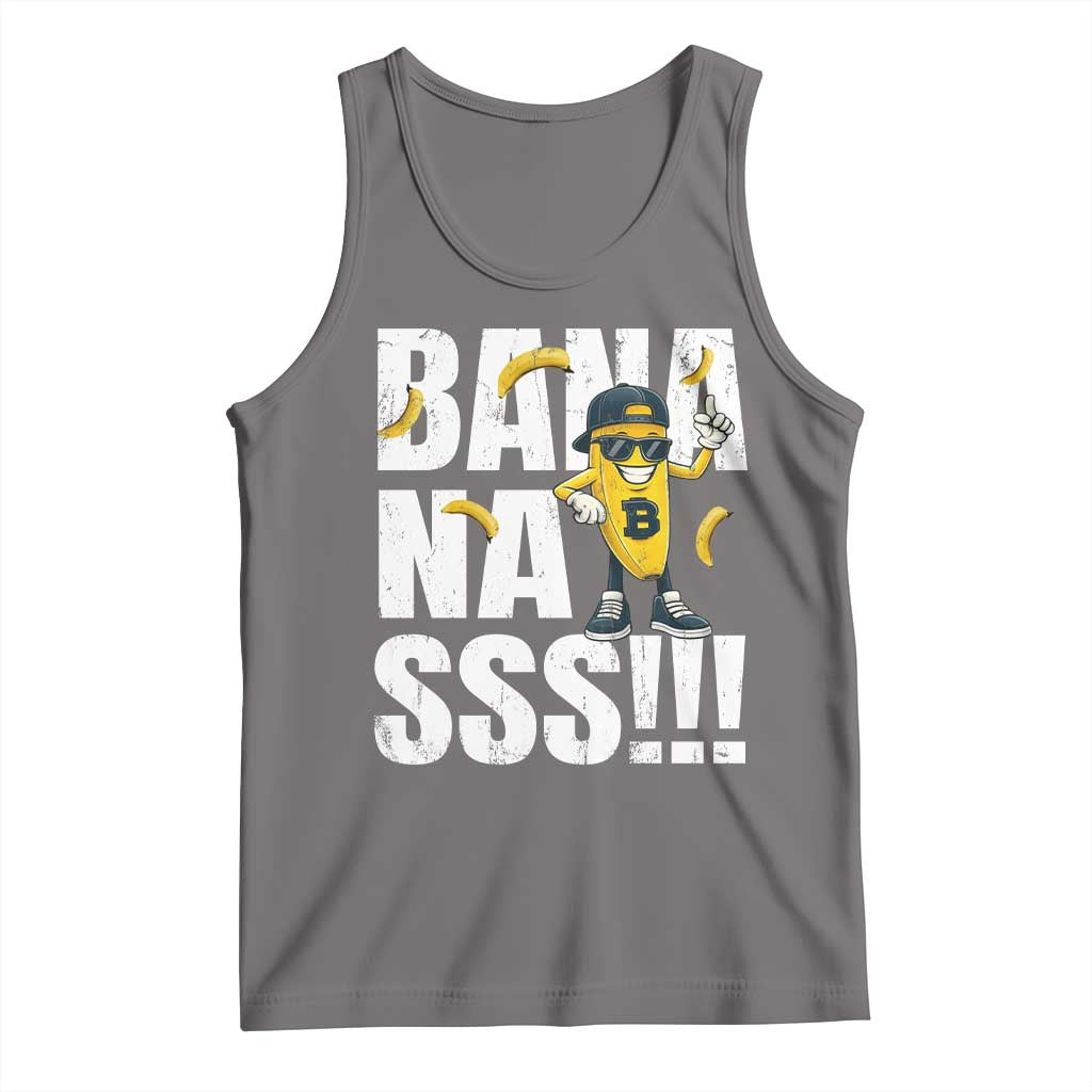 Banana Lovers Tank Top Funny Bananas Vintage Style TS10 Deep Heather Print Your Wear