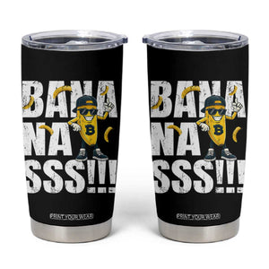 Banana Lovers Tumbler Cup Funny Bananas Vintage Style TS10 Black Print Your Wear