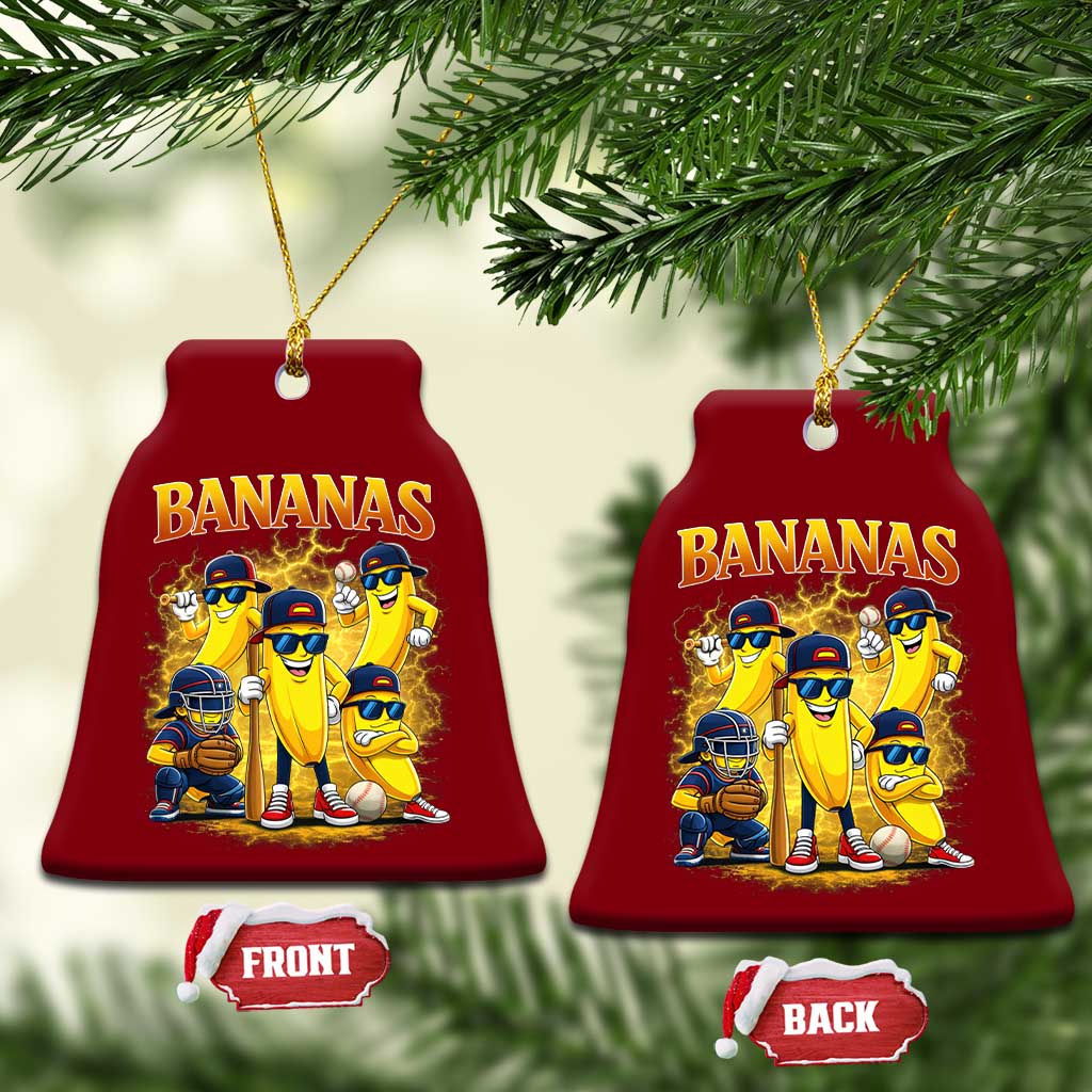 Funny Bananas Ceramic Ornament Lets Go Banana Cute Banana Lovers Bootleg TS10 Print Your Wear