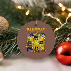 Funny Bananas Ceramic Ornament Lets Go Banana Cute Banana Lovers Bootleg TS10 1pc Mocha Print Your Wear