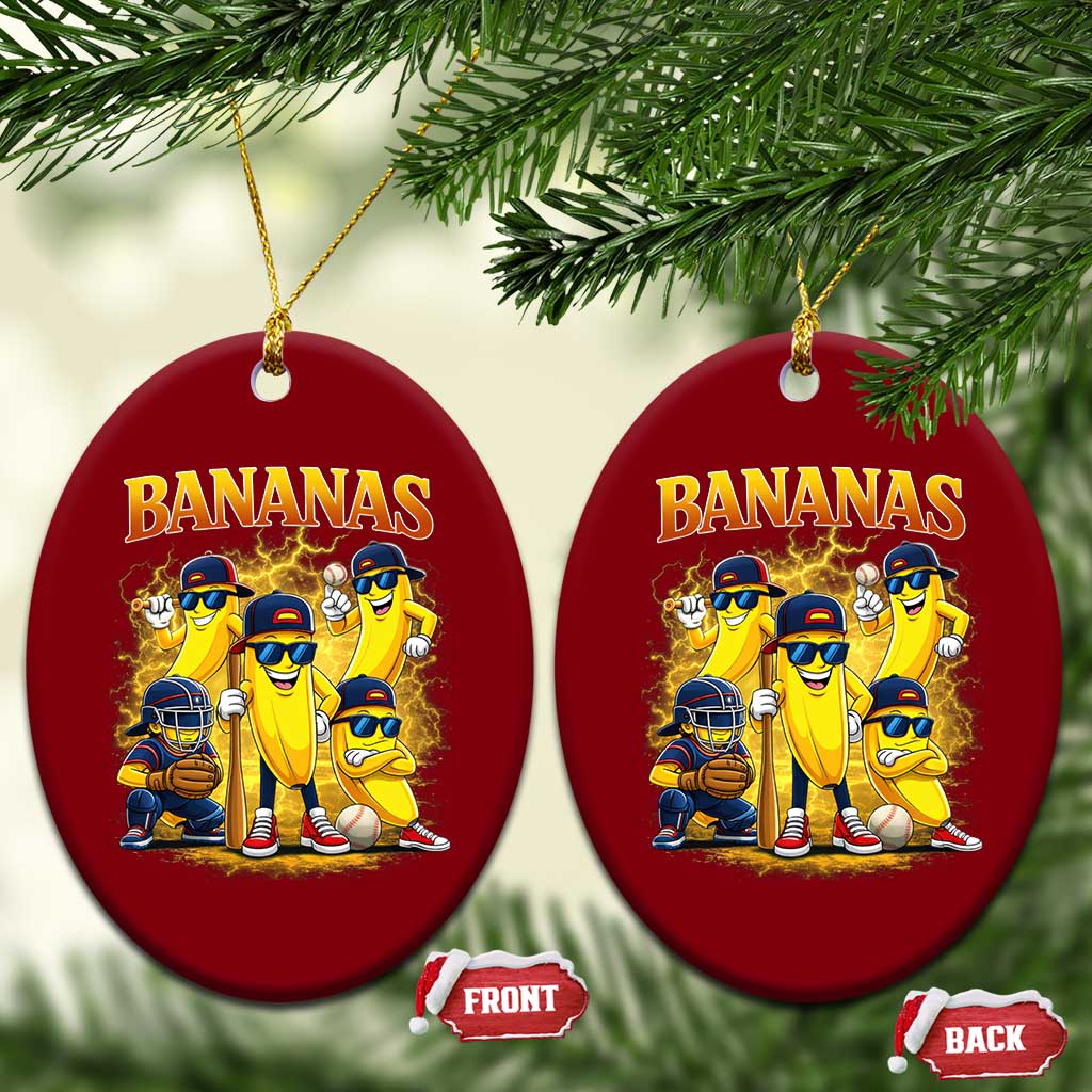 Funny Bananas Ceramic Ornament Lets Go Banana Cute Banana Lovers Bootleg TS10 Print Your Wear