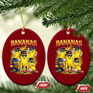 Funny Bananas Ceramic Ornament Lets Go Banana Cute Banana Lovers Bootleg TS10 Print Your Wear