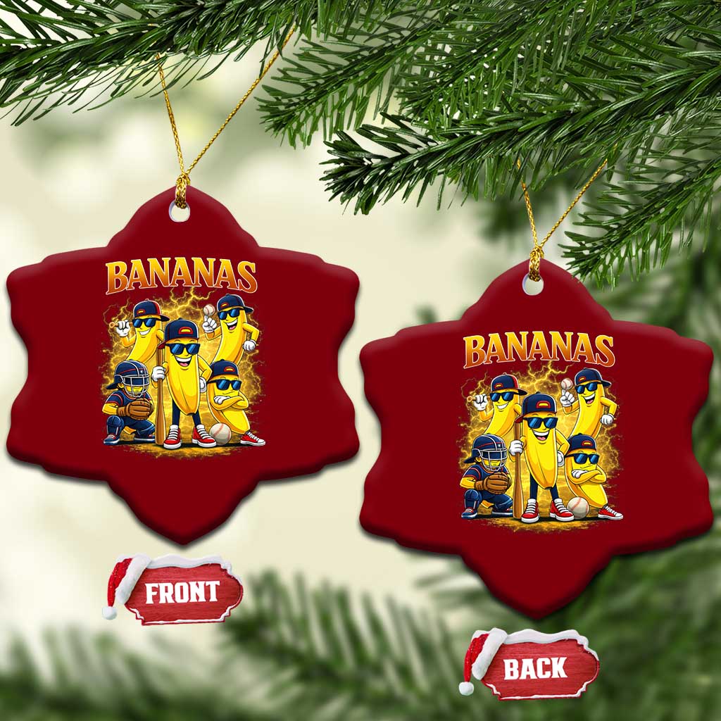 Funny Bananas Ceramic Ornament Lets Go Banana Cute Banana Lovers Bootleg TS10 Print Your Wear