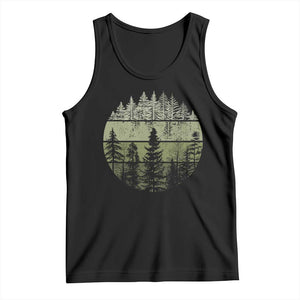 Retro Forest Trees Outdoors Nature Tank Top Vintage Wildlife TS10 Black Print Your Wear