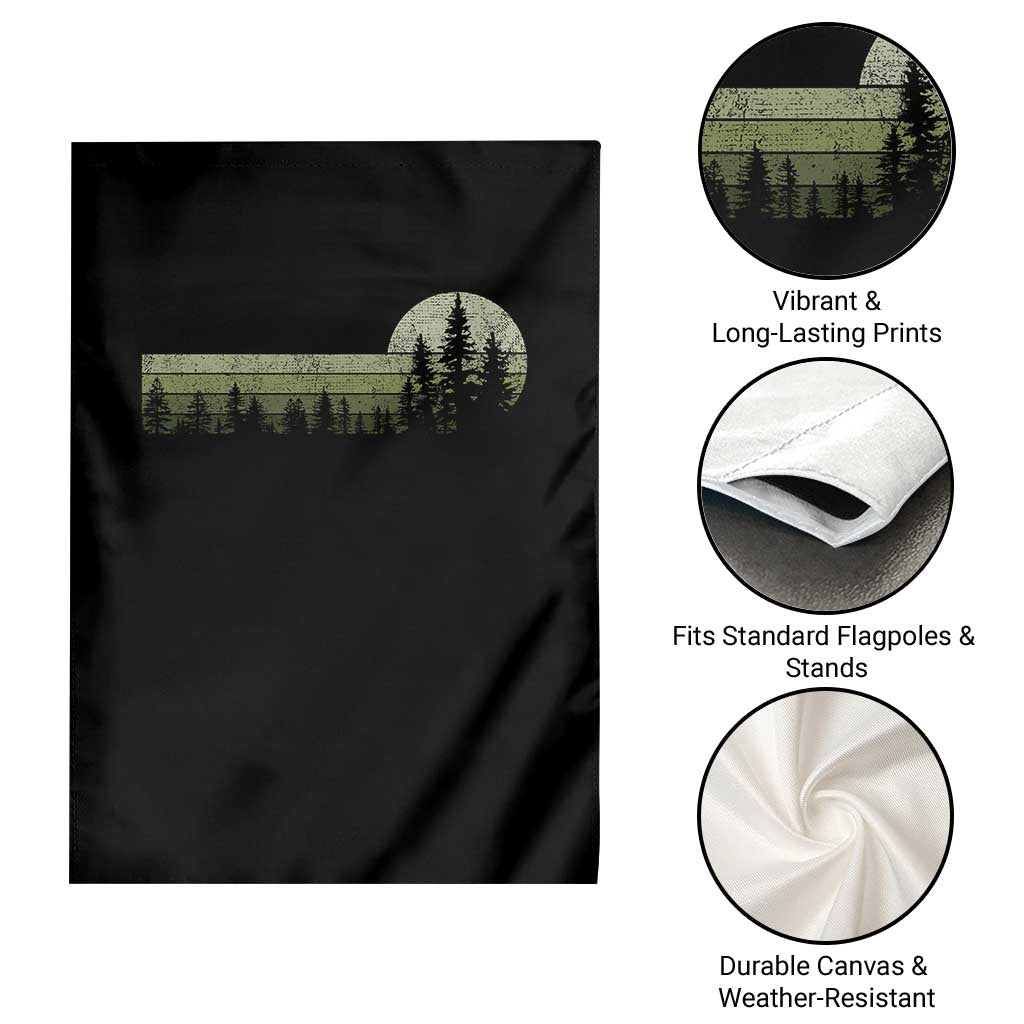 Trees Wildlife Nature Vintage Forest Garden Flag TS10 Print Your Wear