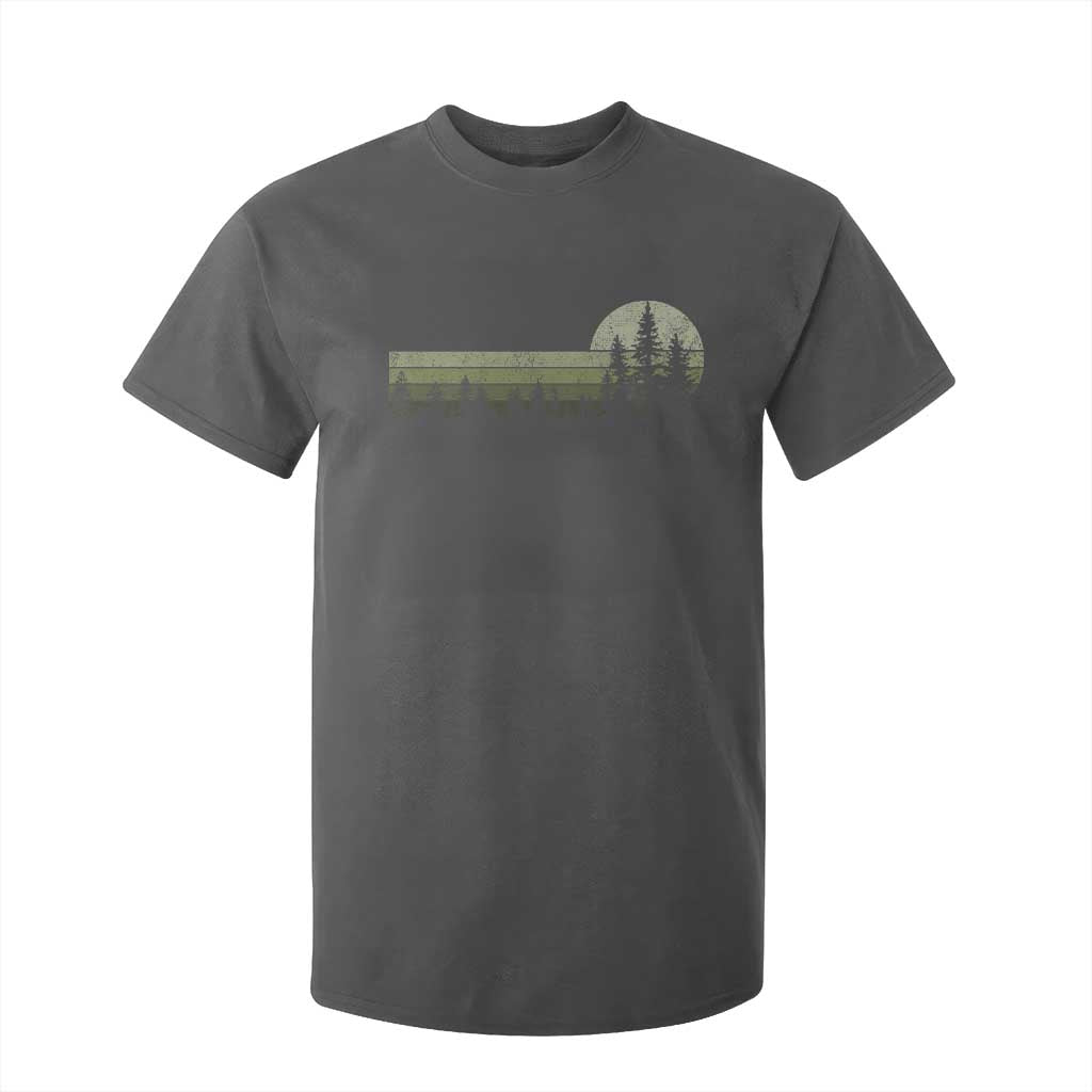 Trees Wildlife Nature Vintage Forest T Shirt For Kid TS10 Dark Heather Print Your Wear
