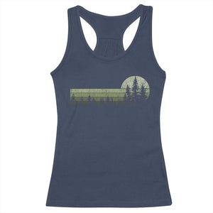 Trees Wildlife Nature Vintage Forest Racerback Tank Top TS10 Navy Print Your Wear