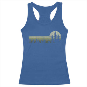 Trees Wildlife Nature Vintage Forest Racerback Tank Top TS10 Royal Blue Print Your Wear