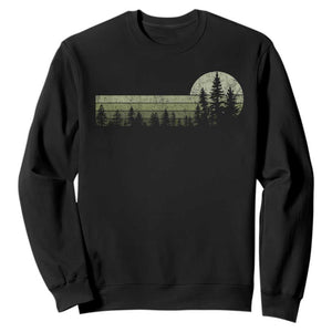 Trees Wildlife Nature Vintage Forest Sweatshirt TS10 Black Print Your Wear