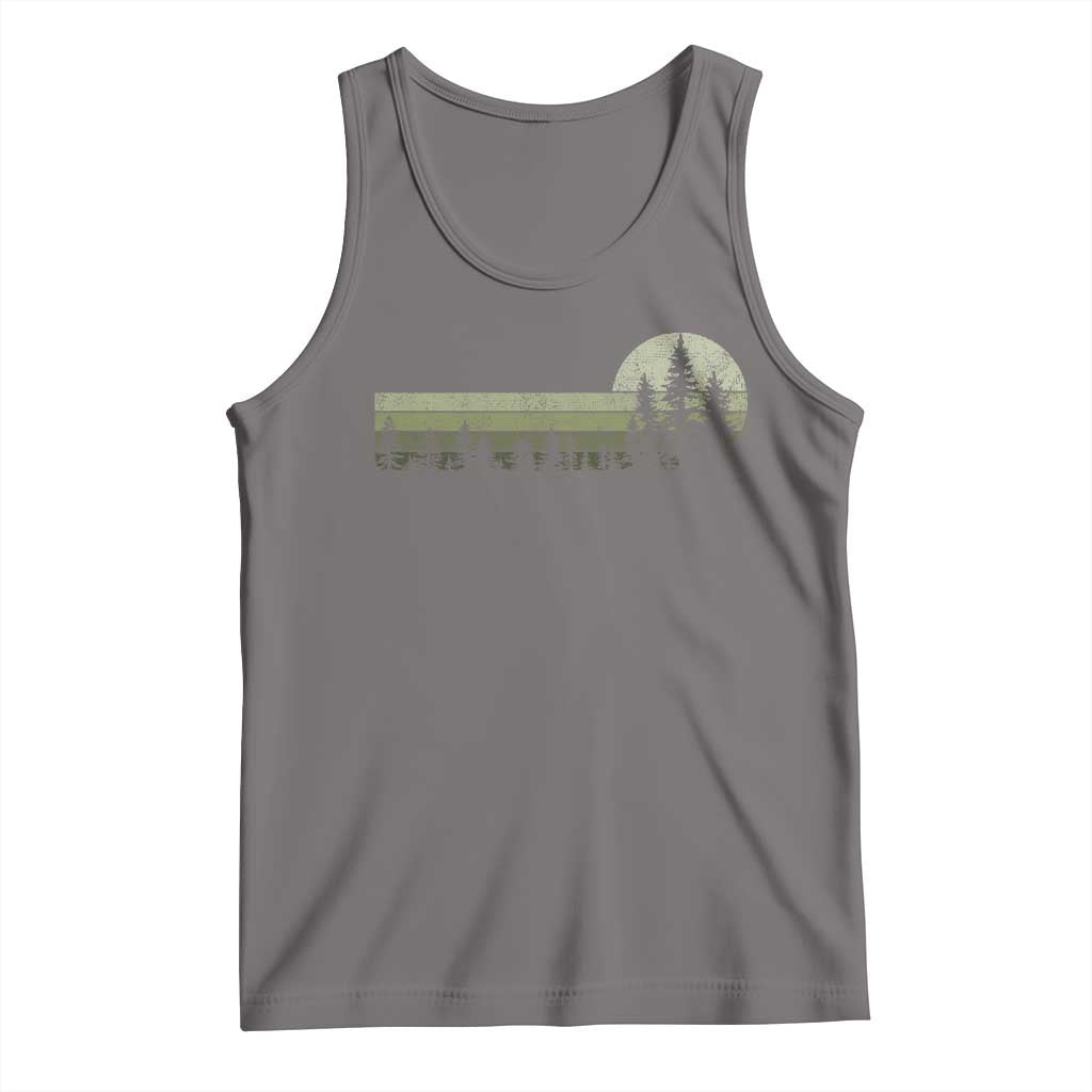 Trees Wildlife Nature Vintage Forest Tank Top TS10 Deep Heather Print Your Wear