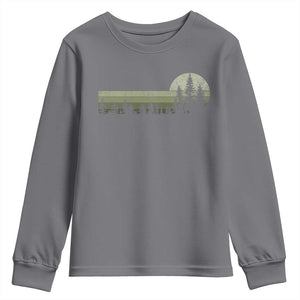 Trees Wildlife Nature Vintage Forest Youth Sweatshirt TS10 Charcoal Print Your Wear