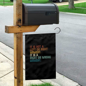 Retro Cory Booker Quotes Garden Flag This is a Right or Wrong Moment Subtle FDT TS10 Print Your Wear