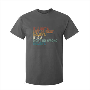 Retro Cory Booker Quotes T Shirt For Kid This is a Right or Wrong Moment Subtle FDT TS10 Dark Heather Print Your Wear