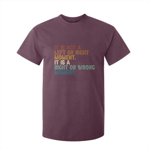 Retro Cory Booker Quotes T Shirt For Kid This is a Right or Wrong Moment Subtle FDT TS10 Maroon Print Your Wear