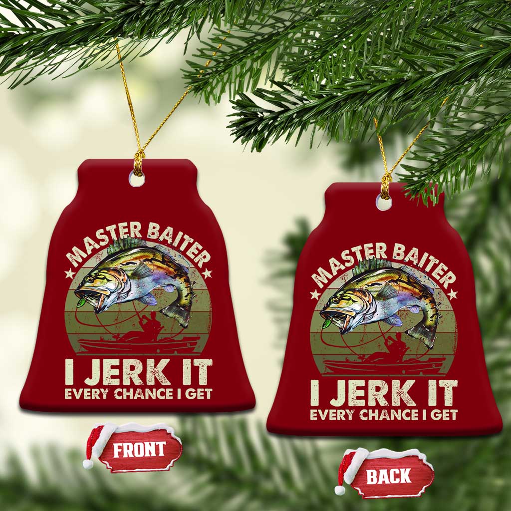 Retro Master Baiter Ceramic Ornament Funny Bass Fishing Fisher TS10 Print Your Wear