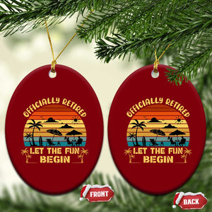 Retirement 2026 Ceramic Ornament Officially Retired Let The Fun Begin Retro TS10 Print Your Wear