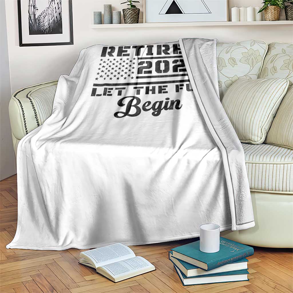 Retirement 2026 Throw Blanket Cool Retired Gift American Flag TS10 Print Your Wear