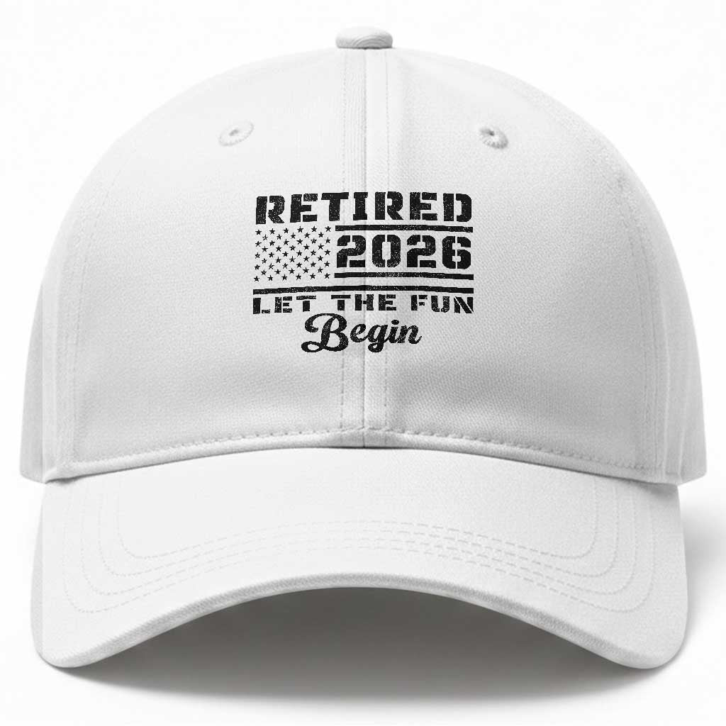 Retirement 2026 Baseball Cap Cool Retired Gift American Flag TS10 Print Your Wear