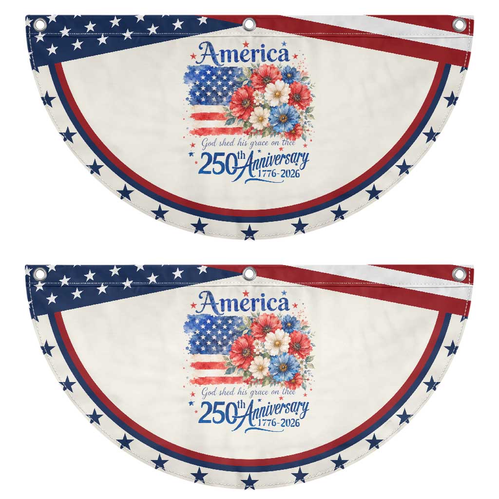 God 250th Anniversary USA Flag Floral Patriotic Fan Flag Freedom 4th of July 250 Years America TS10 2pcs pack Classic Beige Print Your Wear