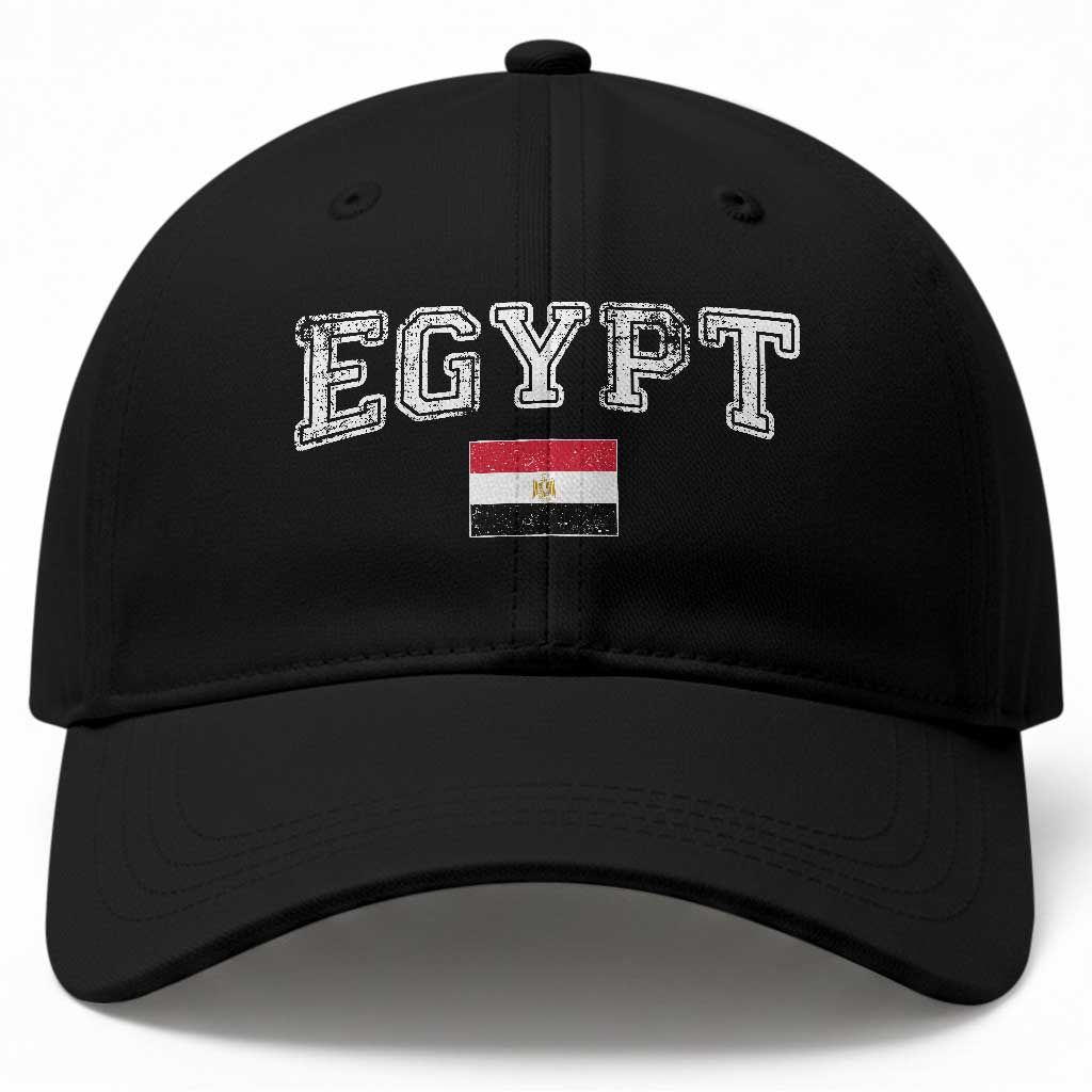 Vintage Egypt Baseball Cap Distressed Flag Patriotic Football Fan Pride Gift for Egyptians TS10 Print Your Wear