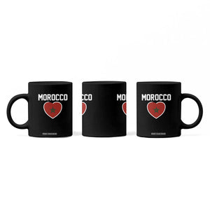 Morocco Heart Flag Coffee Mug Patriotic Love Gift for Proud Moroccan TS10 Print Your Wear