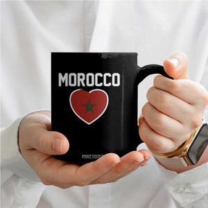 Morocco Heart Flag Coffee Mug Patriotic Love Gift for Proud Moroccan TS10 Print Your Wear