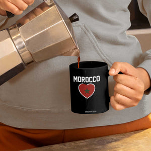 Morocco Heart Flag Coffee Mug Patriotic Love Gift for Proud Moroccan TS10 Print Your Wear