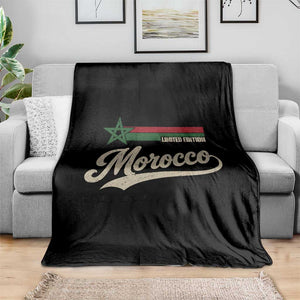 Morocco Throw Blanket Limited Edition Vintage Moroccan Pride Retro TS10 Print Your Wear