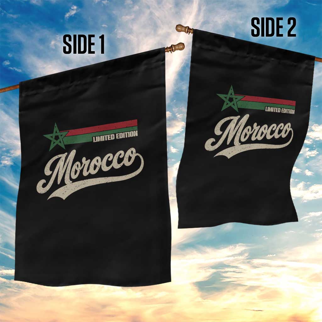Morocco Garden Flag Limited Edition Vintage Moroccan Pride Retro TS10 Print Your Wear
