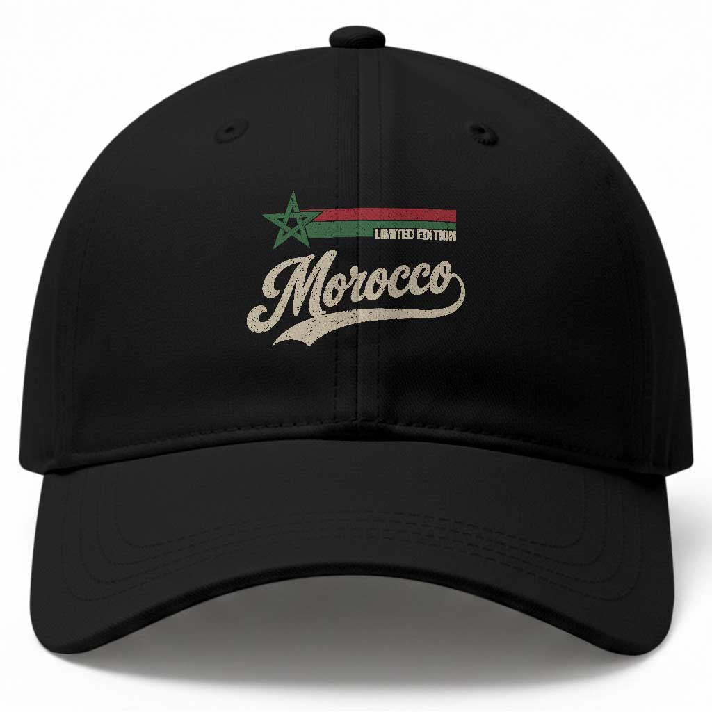 Morocco Baseball Cap Limited Edition Vintage Moroccan Pride Retro TS10 Print Your Wear