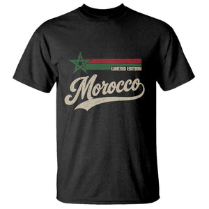 Morocco T Shirt Limited Edition Vintage Moroccan Pride Retro TS10 Black Print Your Wear