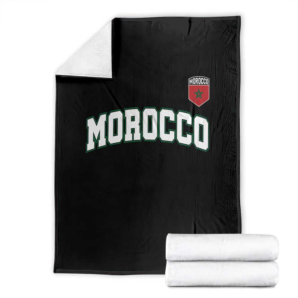 Morocco Moroccan Flag Vintage Pride Throw Blanket TS10 Black Print Your Wear