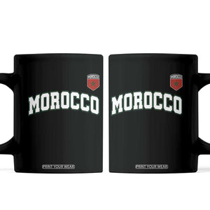 Morocco Moroccan Flag Vintage Pride Coffee Mug TS10 Black Print Your Wear
