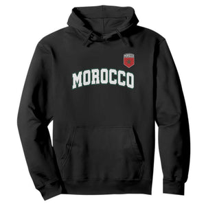 Morocco Moroccan Flag Vintage Pride Hoodie TS10 Black Print Your Wear