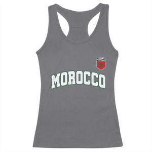 Morocco Moroccan Flag Vintage Pride Racerback Tank Top TS10 Charcoal Print Your Wear