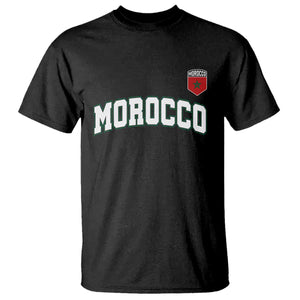 Morocco Moroccan Flag Vintage Pride T Shirt TS10 Black Print Your Wear