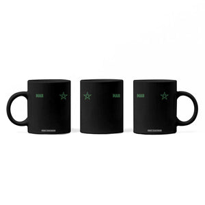 Morocco Coffee Mug Green Star Minimalist Patriotic Pride Gift for Proud Moroccan TS10 Print Your Wear