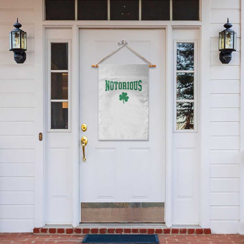 Irish Pride Boxing Fighting Notorious Garden Flag Retro Shamrock Varsity Irish Lucky Clover Graphic TS10 Print Your Wear