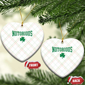 Irish Pride Boxing Fighting Notorious Ceramic Ornament Retro Shamrock Varsity Irish Lucky Clover Graphic TS10 Print Your Wear