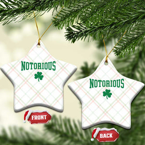 Irish Pride Boxing Fighting Notorious Ceramic Ornament Retro Shamrock Varsity Irish Lucky Clover Graphic TS10 Print Your Wear