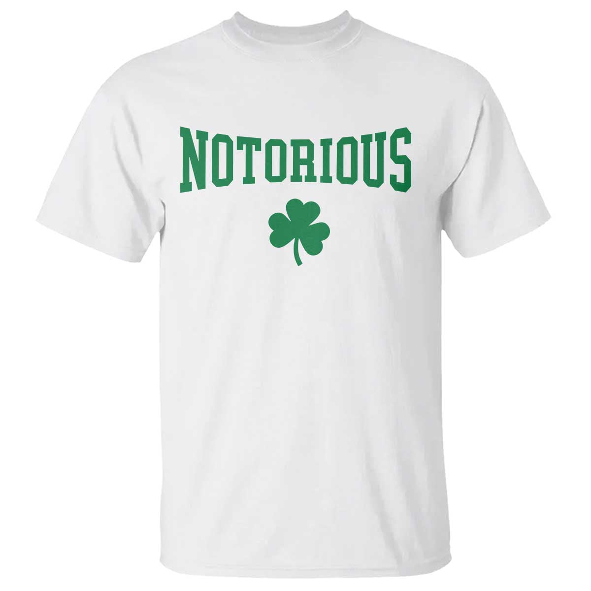 Irish Pride Boxing Fighting Notorious T Shirt Retro Shamrock Varsity Irish Lucky Clover Graphic TS10 White Print Your Wear